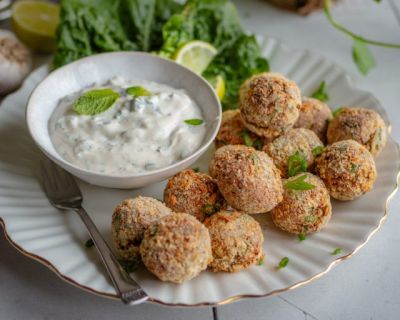Vegane Blumenkohl-Quark-Arancini