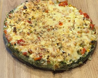 Brokkoliquiche ohne Teig (vegetarisch)