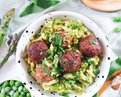 One Pot grüner Wikingertopf mit Bärlauch, Erbsen und grünem Spargel zum Frühling ❤