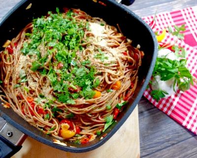 Spaghetti Aglio, Olio e Pomodori