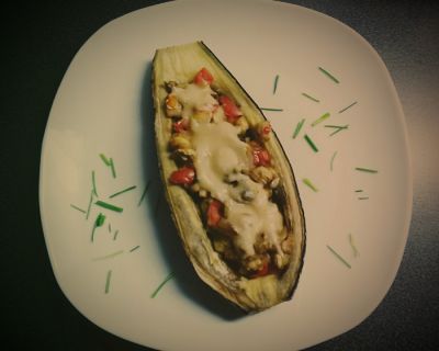 Gefüllte Aubergine