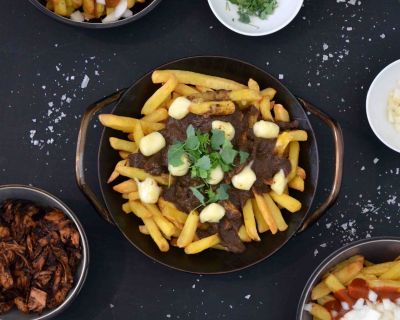 Poutine-Variationen (vegan)