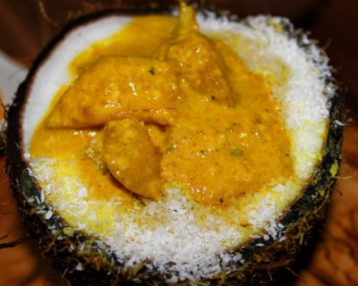 Exotische Mango-Ingwer-Suppe mit Kokosmilch & Curry