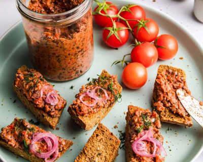 Belugalinsen Balsamico Aufstrich