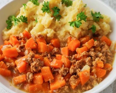 Vegane Sahne-Möhren mit Hack