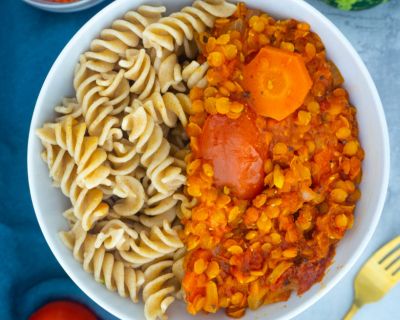 Einfache vegane Linsen-Bolognese