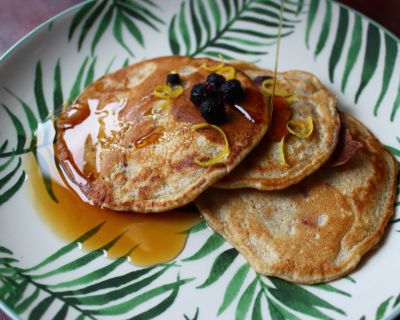 Blaubeer-Pfannkuchen