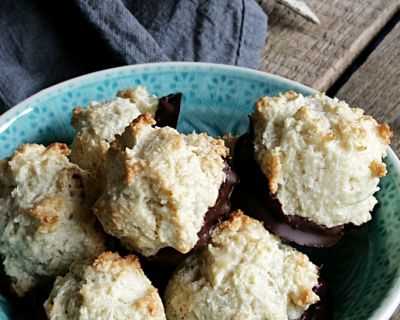 Aus der veganen Weihnachtsbäckerei: Kokosmakronen