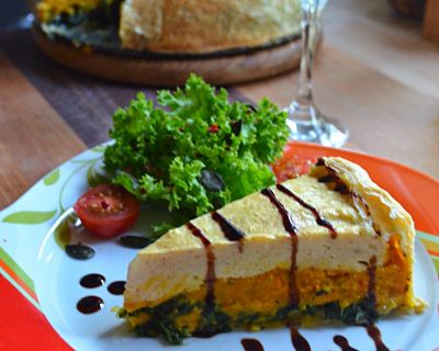 Kürbis-Spinat Quiche