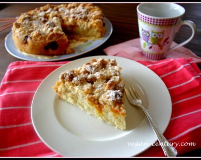 Aprikosenkuchen mit Kokosstreuseln