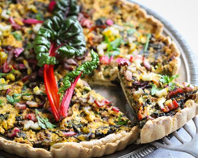 Bunte Mangold-Quiche