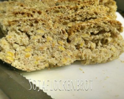 Flockenbrot mit Soja und Dinkel