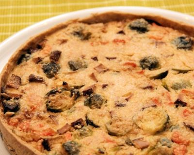 Rosenkohl-Quiche mit Cashewguss