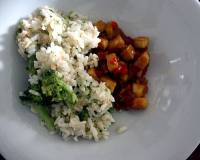 Cookbook-Challenge: Unfried Fried Rice mit Hoisin-Mustard Tofu (AFR)