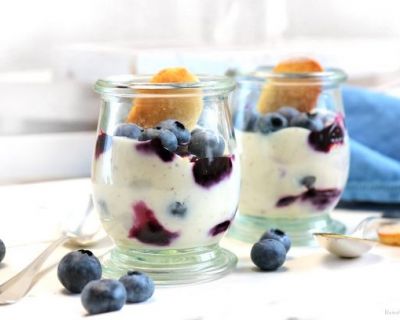 Blaubeer-Joghurt-Dessert