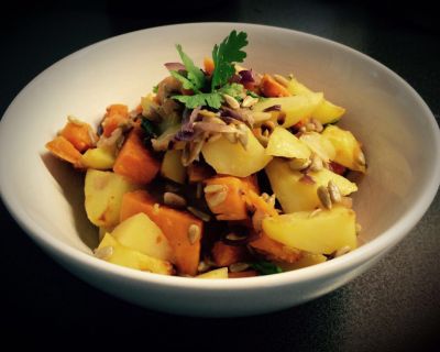 Asiatischer Süßkartoffelsalat