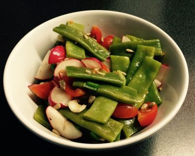Bohnen-Radieschen-Salat
