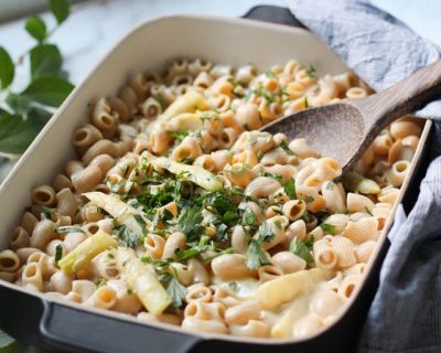 Weißer Spargel à la Mac ‘n’ Cheese