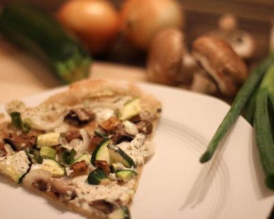 Veganer Flammkuchen