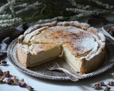 Veganer Chai-Käsekuchen