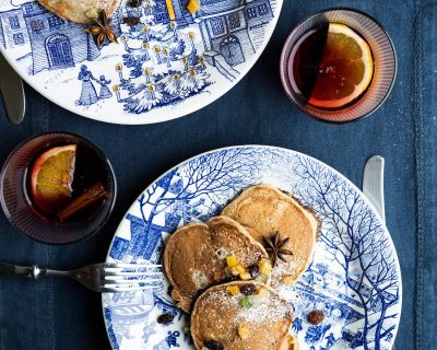 Stollen-Pancakes – Ein wunderbar wärmendes & weihnachtliches Frühstück aus der Pfanne (vegan for sure)
