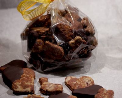 Zuckerfreie marmorierte Schokoladen-Kekse