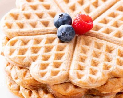 Gesunde vegane Waffeln ohne Zucker