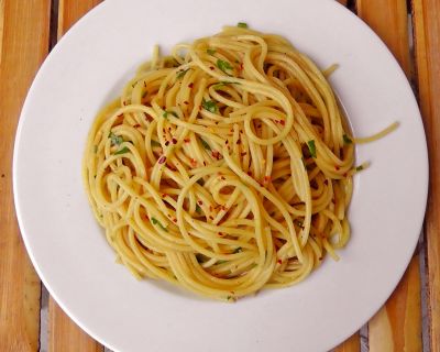 Italienische Spaghetti Aglio e Olio