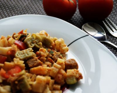 Pasta con Chorizo