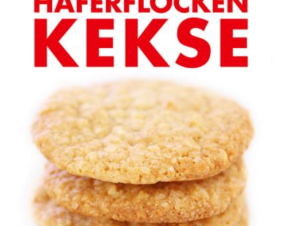 Schnelle vegane Mandel-Haferflocken-Kekse