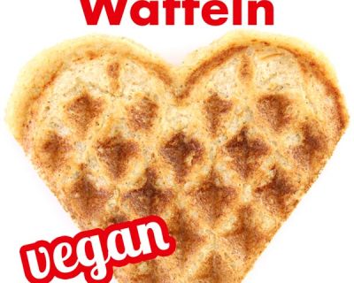 Vegane Haferflocken-Apfelmus-Waffeln