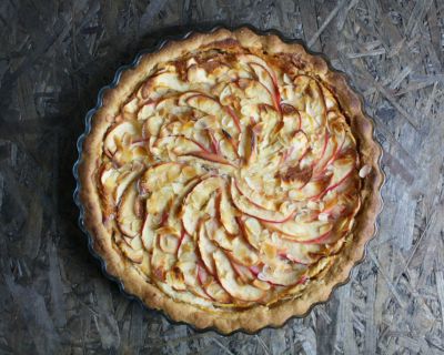 Winterlich warm  – Apfel-Marzipan-Tarte