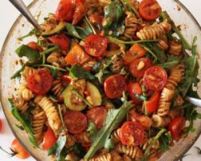 Rezept: mediterraner Nudelsalat (vegan)
