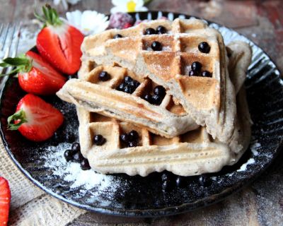 Schnelle Fünf-Zutaten-Waffeln mit Buchweizen