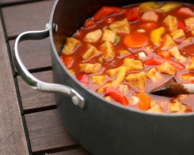 Sweet and Sour Tofu with Veggies