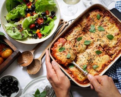 Vegane Zucchini-Linsen-Lasagne