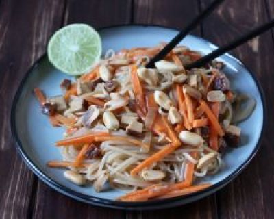 Rezept: veganes Pad Thai mit Tofu