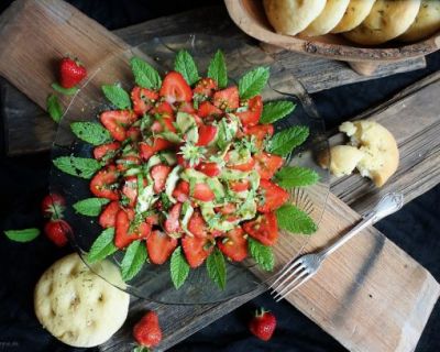 Erdbeer-Avocado-Carpaccio