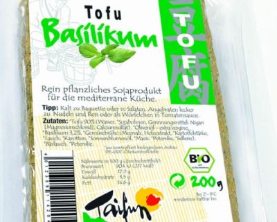Tomaten-Reis-Salat (mit Basilikum-Tofu)