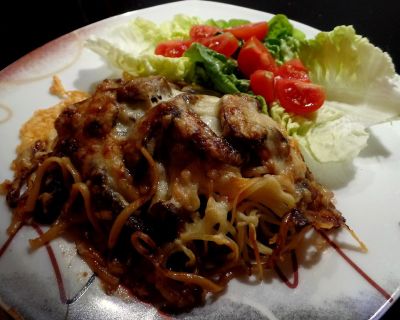 Überbackenes Seitansteak