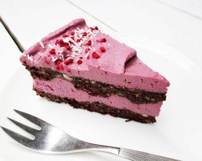 Nix-Backen Himbeer Schokoladen Torte (Vegan, Glutenfrei, Ohne Kristallzucker)