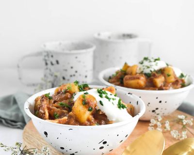 Veganer Schmorkohl-Eintopf (One Pot) mit Kartoffeln ❤