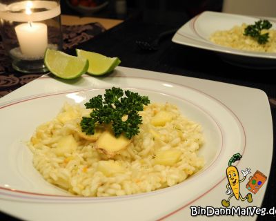 Ingwer-Limetten-Risotto mit Ananas