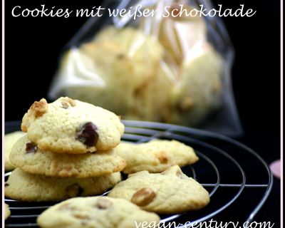 Cookies mit weißer Schokolade und Haselnüssen