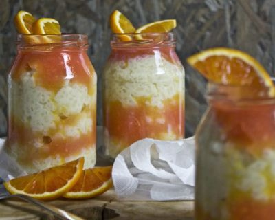 Fast wie bei Oma – Milchreis mit Blutorangen-Sauce