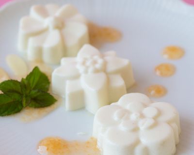Asiatischer Mandelpudding Annin Tofu 杏仁豆腐 (vegan, glutenfrei)