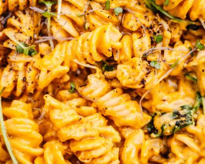 Vegan Pumpkin Mac ’n‘ Cheese