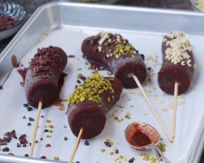 Chocolate covered Banana Pops * Schokolade Bananen Pops