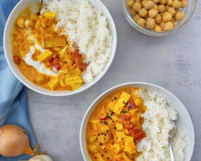 Gelbes Thai Curry mit Tofu