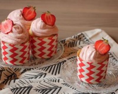 Rezept: Erdbeer Cupcakes